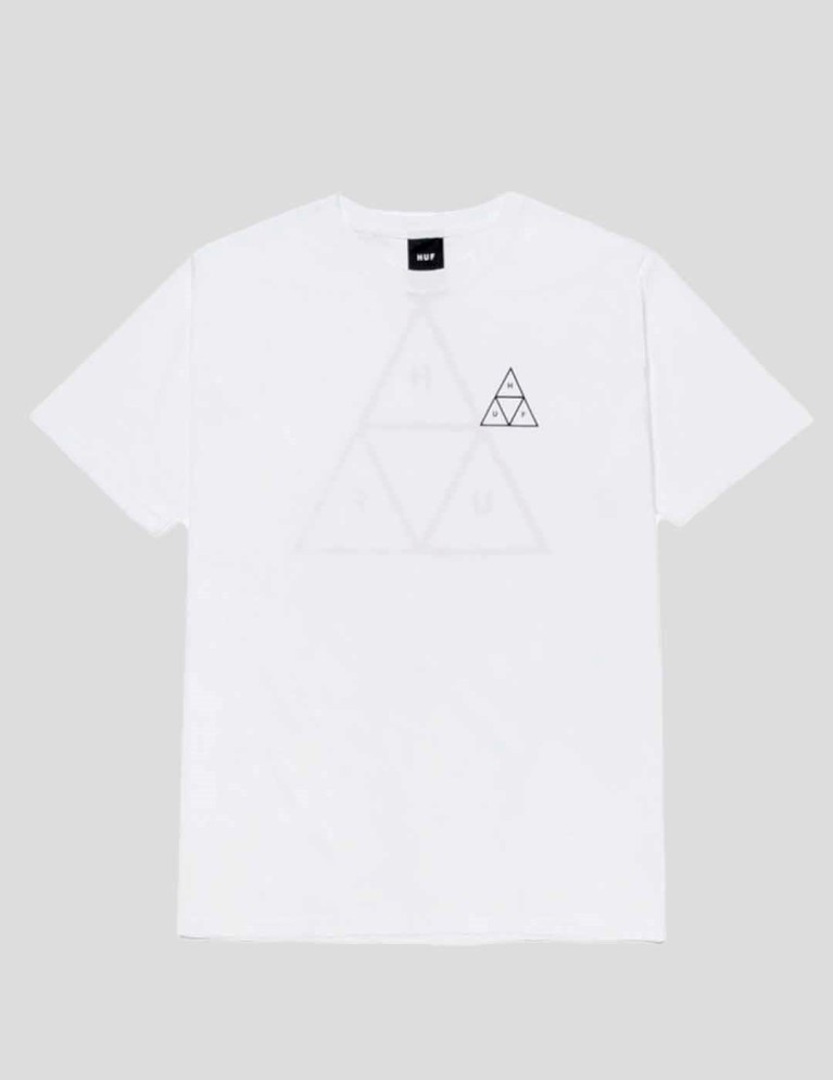 HUF essenziali t tee camicia bianca